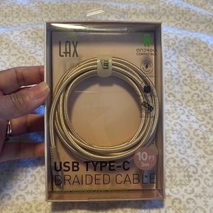 LAX 10ft. USB Type-C Braided Cable